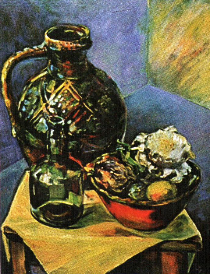 «Глек і миска». 1989. Полотно, олія